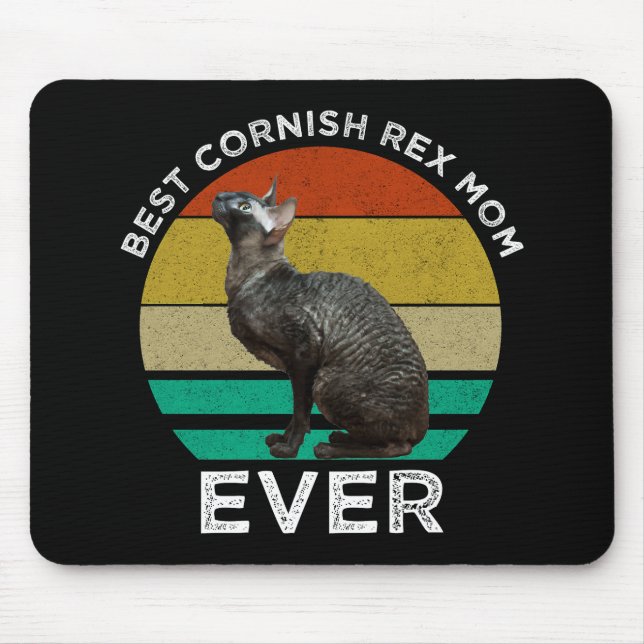 Beste Cornish Rex-Mutter überhaupt Mousepad (Vorne)