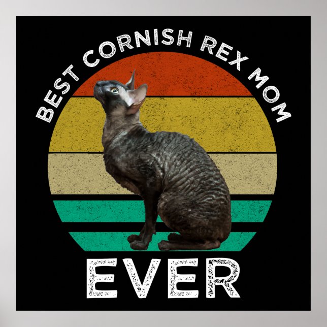 Beste Cornish Rex-Mutter überhaupt Poster (Vorne)