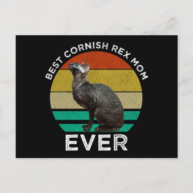 Beste Cornish Rex-Mutter überhaupt Postkarte (Vorderseite)