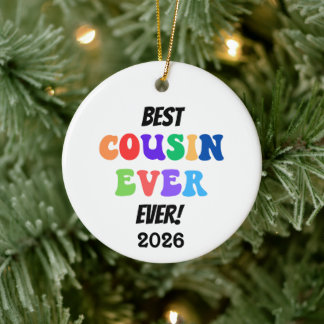 Beste Cousin-Crew ever Keramik Ornament