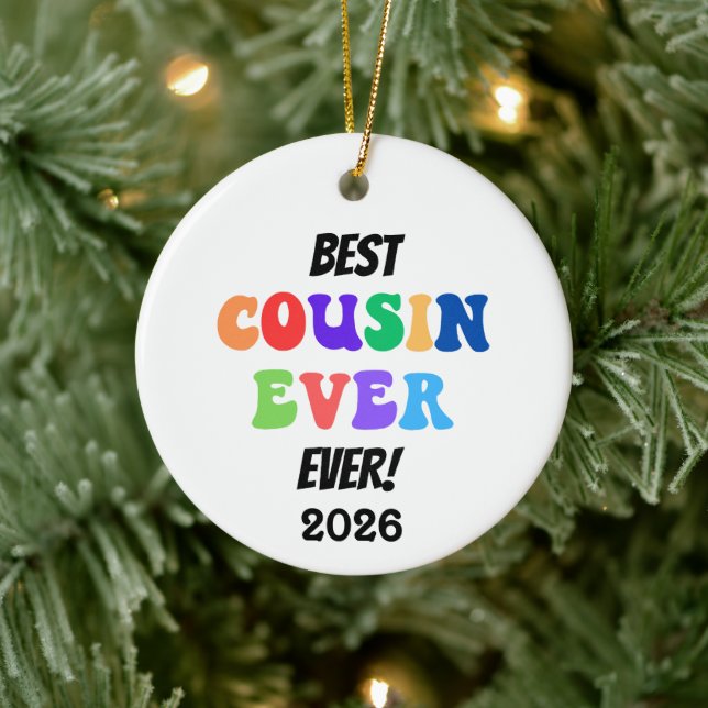 Beste Cousin-Crew ever Keramik Ornament (Baum)