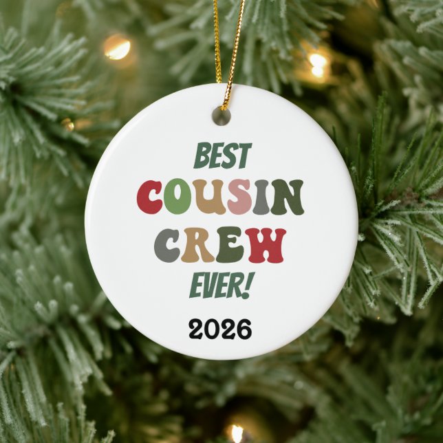 Beste Cousin-Crew ever Keramik Ornament (Baum)