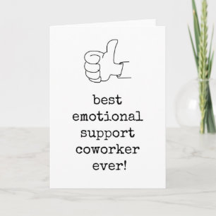 Beste Coworker-Karte für emotionale Unterstützung Karte