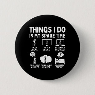 Beste Cricket-Design für Männer Frauen Sport Sport Button