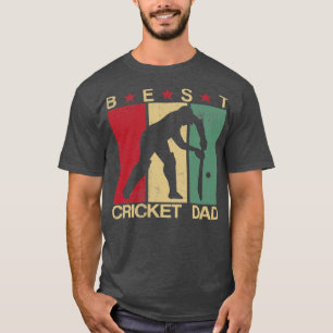 Beste Cricket Vater Vintag Geschenkidee T-Shirt