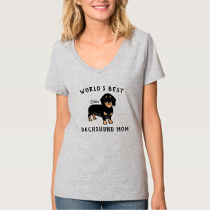 Beste Dachshund-Mama der Welt mit personalisiertem T-Shirt
