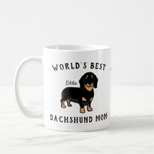 Beste Dachshund-Mama der Welt Personalisierter Hun Kaffeetasse