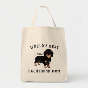 Beste Dachshund-Mama der Welt Personalisierter Hun Tragetasche
