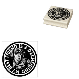 Beste Dackel Gummistempel