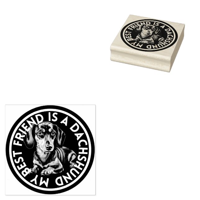 Beste Dackel Gummistempel (Stempel)
