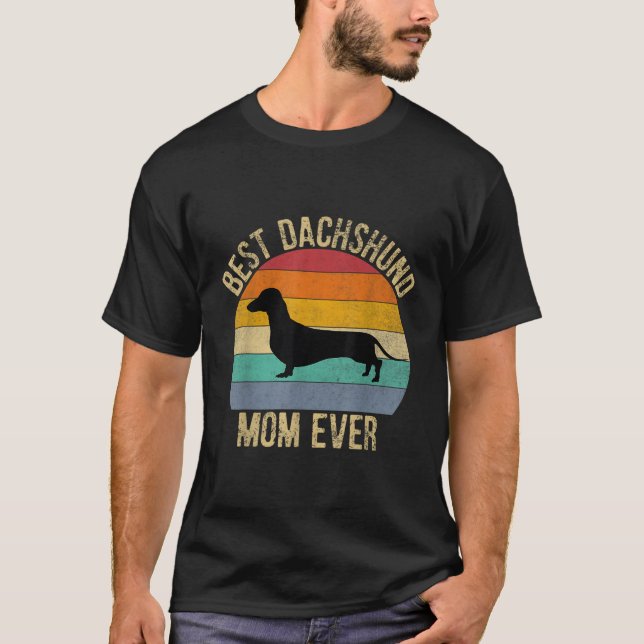 Beste Dackel Mama je T-Shirt (Vorderseite)