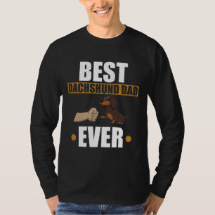 Beste Dackel Vater je Niedlicher Hund T-Shirt