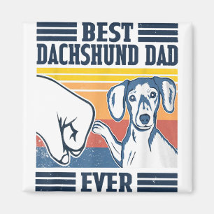Beste Dackel Vater je Shirt Vintager Vater Tag C Magnet