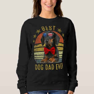 Beste Dackel Vater je Vintager Hund Sweatshirt