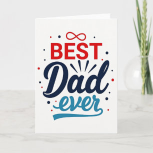 Beste Dad Aller Zeiten Gratulationskarte Karte