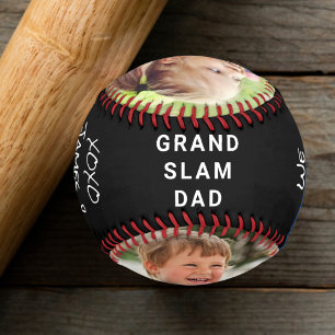 Beste Dad-Fotos Schwarz Baseball