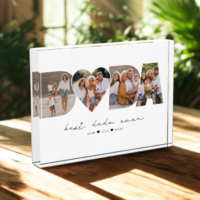 Beste Dada je 4 Foto Collage Erster Vatertag (Von Creator hochgeladen)