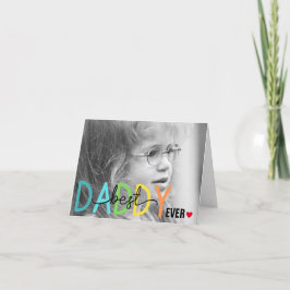 Beste Daddy je Vatertag geklappte Grußkarte Dankeskarte