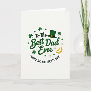 Beste-Daddy-Kleeblatt-Musterkarte Karte