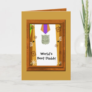 Beste Daddy-Medaille Karte