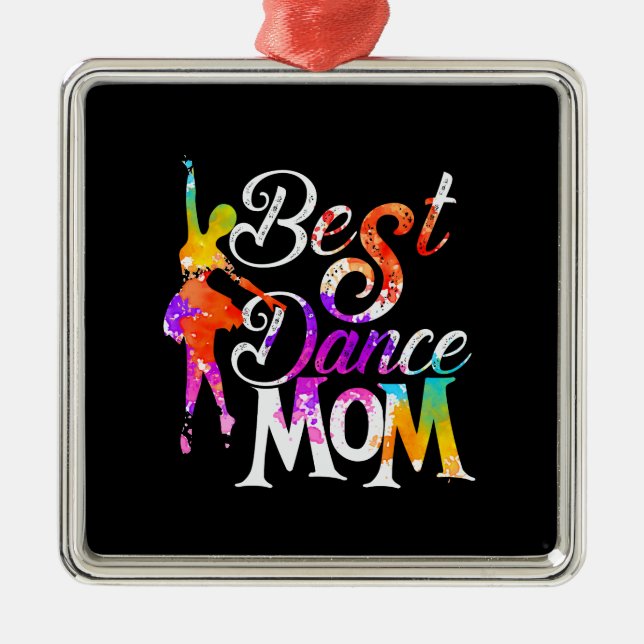 Beste Dance-Mama Ornament Aus Metall (Vorne)