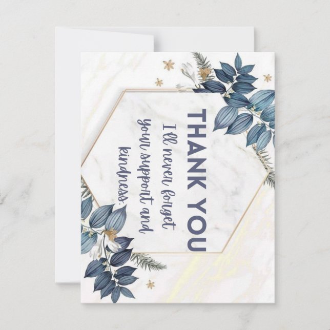 beste Dankkarte je Dankeskarte (Vorderseite)