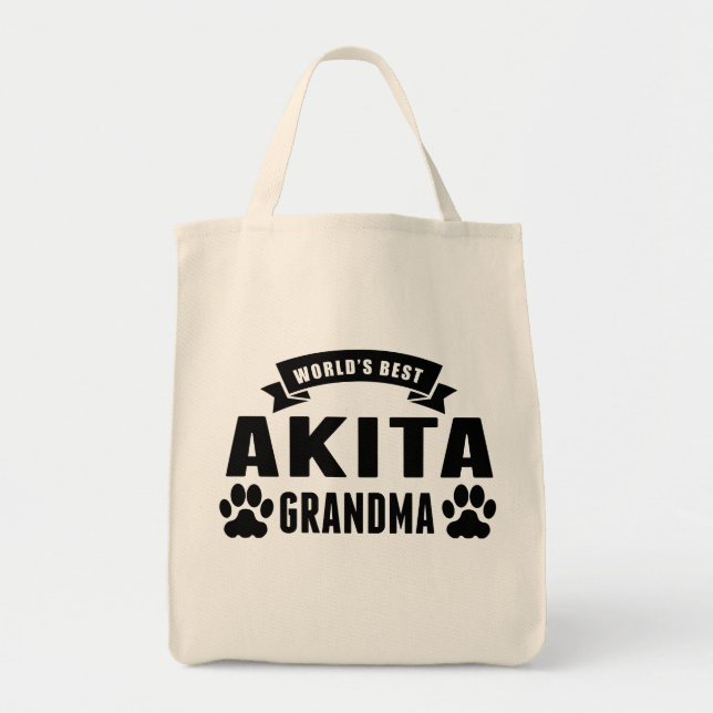 Beste das Akita-Großmutter der Welt Tragetasche (Vorne)