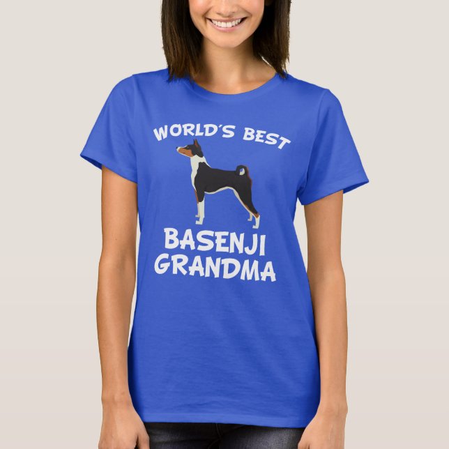 Beste das Basenji der Welt Großmutter T-Shirt (Vorderseite)