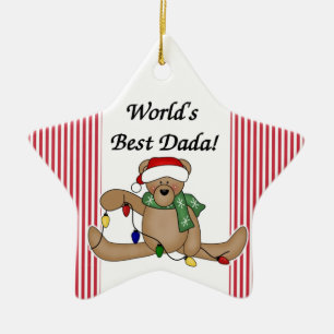 Beste das Dada der Teddybär-Welt Verzierung Keramikornament