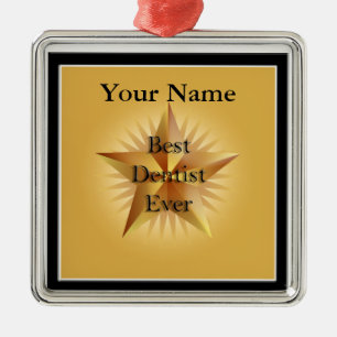 Beste Dentist je Gold Star Premium Ornament