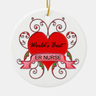 Beste der ER-Krankenschwester der Welt Keramik Ornament