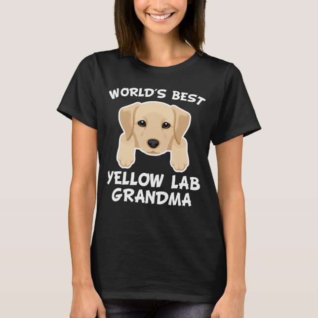 Beste der Labrador-Großmutter der Welt T-Shirt (Vorderseite)