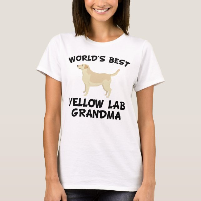 Beste der Labrador-Großmutter der Welt T-Shirt (Vorderseite)
