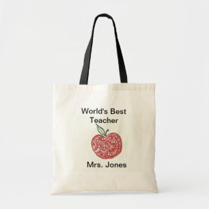 Beste der Lehrer-Tasche der rote Tragetasche