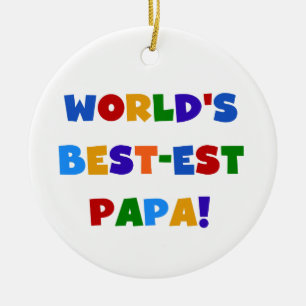 Beste der Papa-T-Shirts und Geschenke der helle Keramik Ornament