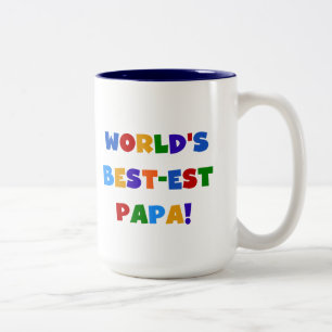 Beste der Papa-T-Shirts und Geschenke der helle Zweifarbige Tasse