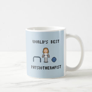 Beste der Physiotherapeuten-Tasse 8 Bit-Welt Tasse
