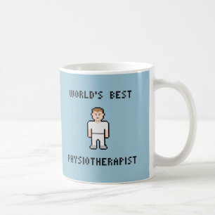 Beste der Physiotherapeuten-Tasse der Pixel-Welt Kaffeetasse