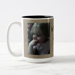 Beste der Vater-Tasse der lustige Welt Zweifarbige Tasse