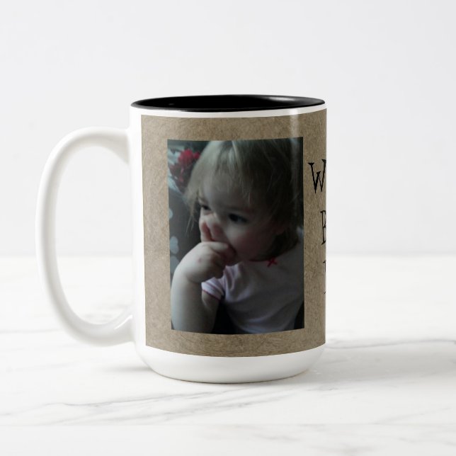 Beste der Vater-Tasse der lustige Welt Zweifarbige Tasse (Links)