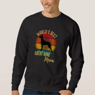 Beste Deutsche-Dogge-Mama der Welt Lustig Retro De Sweatshirt