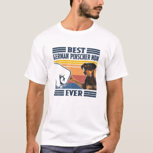 Beste deutsche Pinscher Mama je Vintager Muttertag T-Shirt