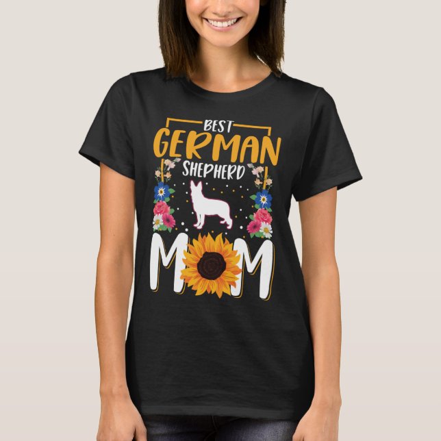 Beste deutsche Shepherd-Mama je T-Shirt (Vorderseite)
