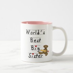 Beste die große Schwester-T-Shirts und Geschenke Zweifarbige Tasse