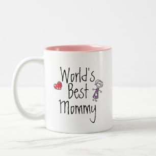 Beste die Mama-Tasse der Welt Zweifarbige Tasse