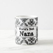Beste die Nana-Tasse der Welt - Damast-Art