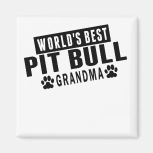 Beste die Pitbull-Großmutter der Welt Magnet