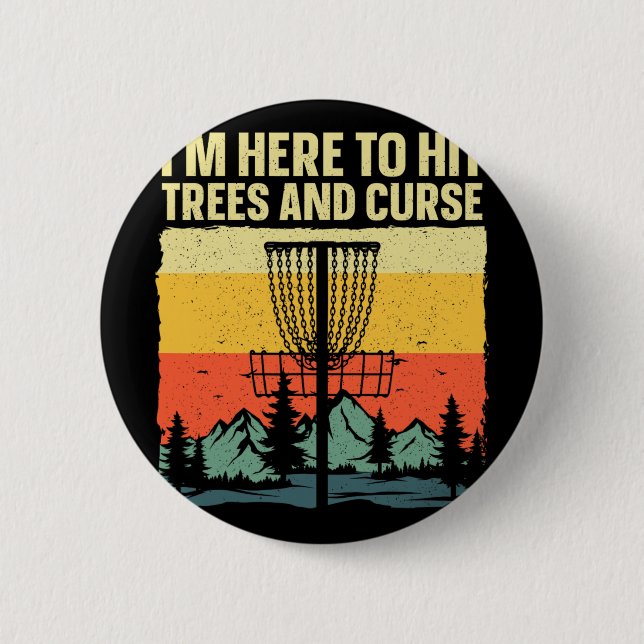 Beste Disc-Golf-Kunst für Männer Frauen Kinder Dis Button (Vorderseite)