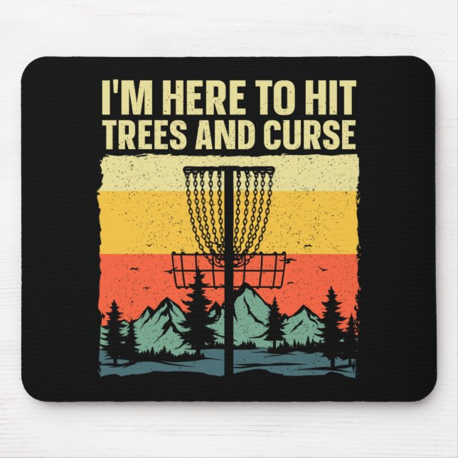 Beste Disc-Golf-Kunst für Männer Frauen Kinder Dis Mousepad (Vorne)