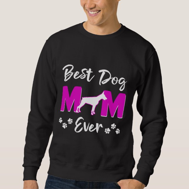 Beste Doberman Hund-Mama je Sweatshirt (Vorderseite)
